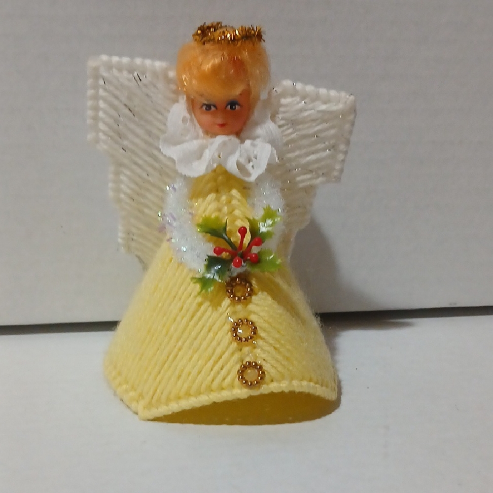 Holiday Angel Handcrafted Figurine with Gold Accents NWOT